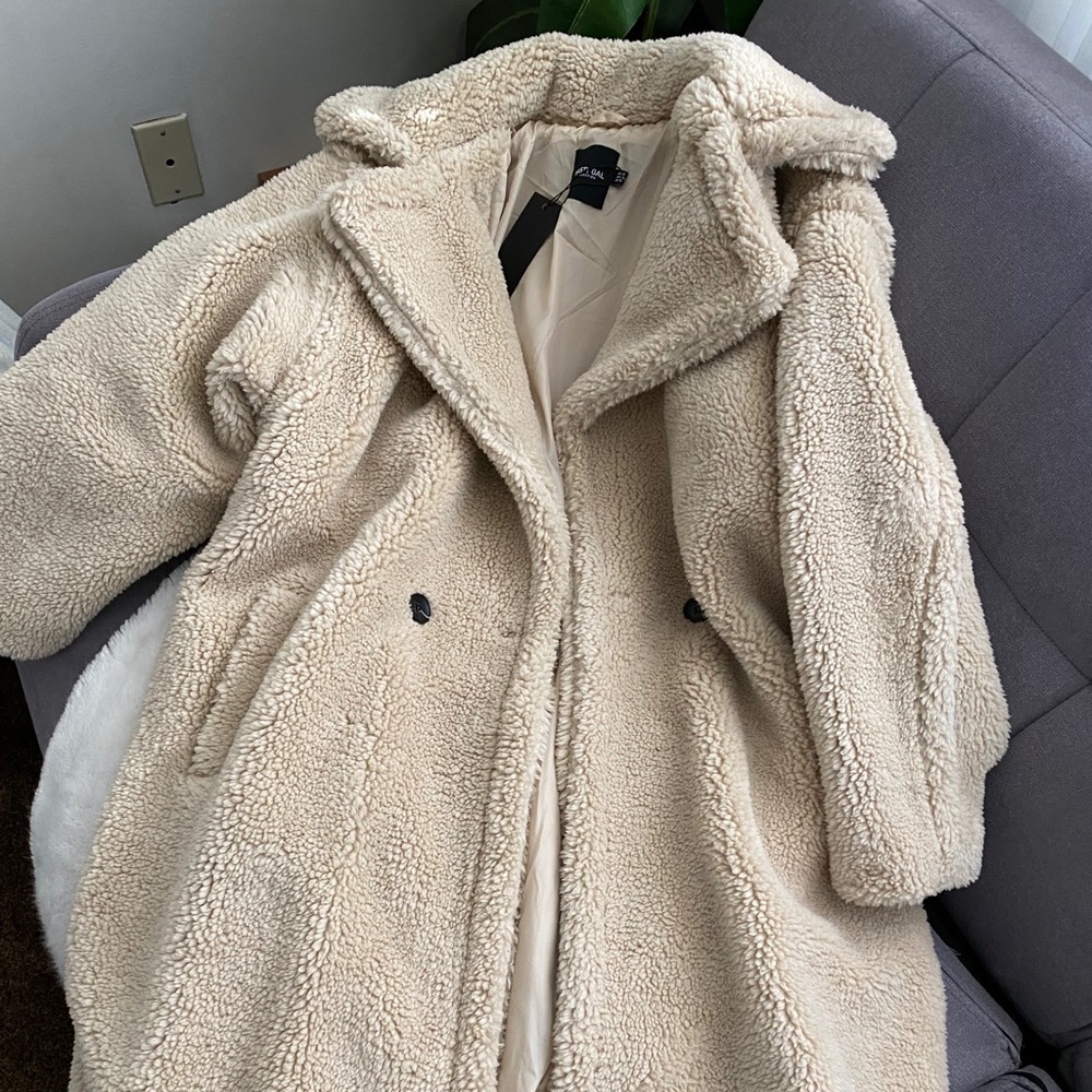 Nasty Gal teddy bear coat